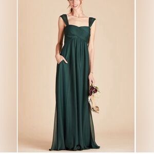 NWT Birds Grey Maria Convertible Emerald Bridesmaid WEDDING Dress